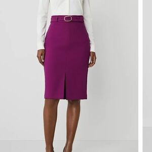 Ann Taylor Purple Pencil Skirt